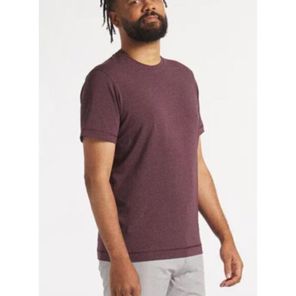 Public Rec Go To Crew size small Heather burgundy - Picture 1 of 6